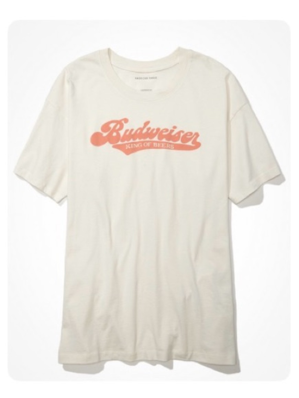 NWOT AE Oversized Budweiser Beer Graphic Short-Sleeve Tee